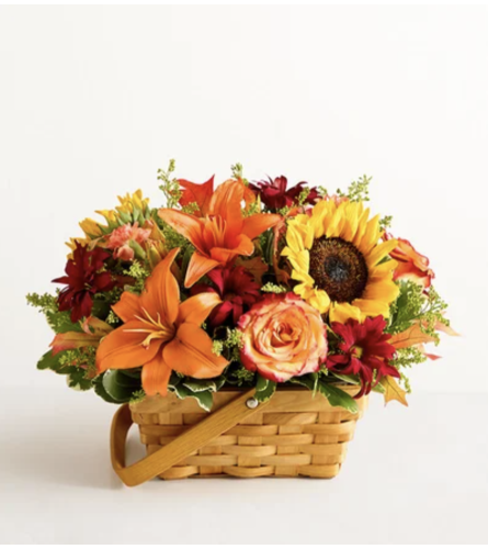 Fields of Europe® for Fall Basket - Standard. An arrangement by Garden of Eden Floral.