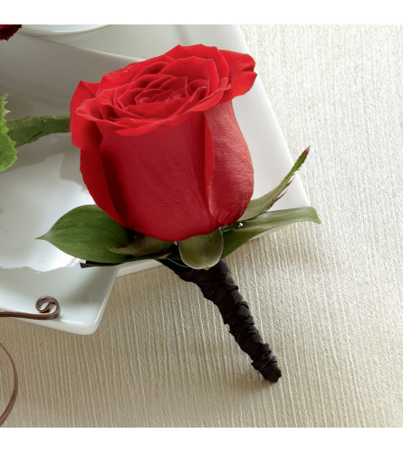 The FTD® Red Rose Boutonniere - Send to Chatham, ON Today!