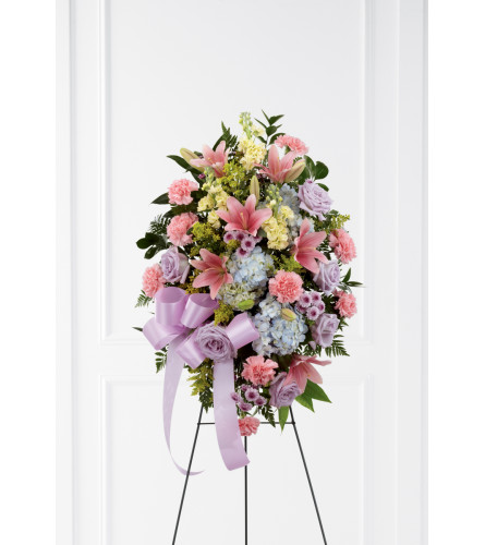 The FTD® Blessings of the Earth™ Easel - Standard. An arrangement by Believe Flowers.
