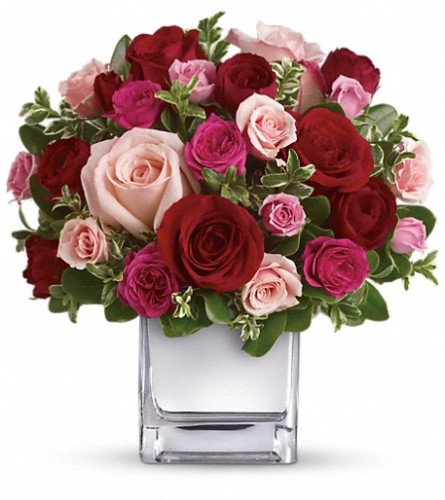 Teleflora's Love Medley Bouquet with Red Roses