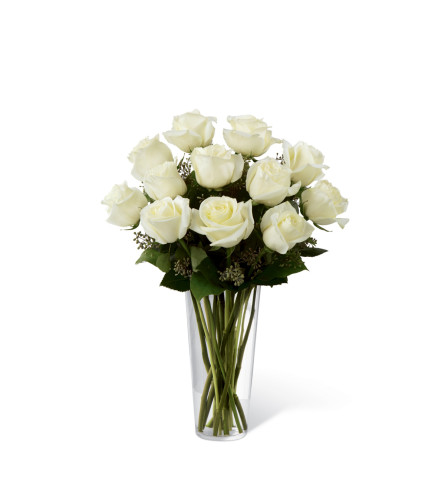 The FTD® White Rose Bouquet