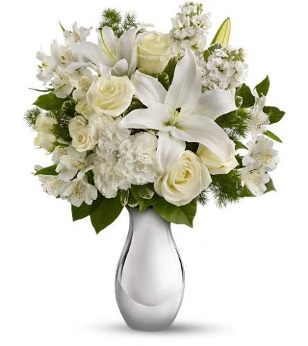 Teleflora's Shimmering White Bouquet