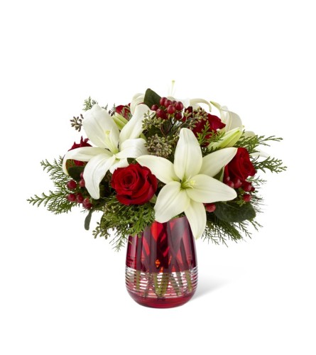 The FTD® Festive Holiday™ Bouquet by Vera Wang