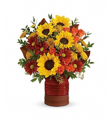 Teleflora's Sunshine Crock Bouquet