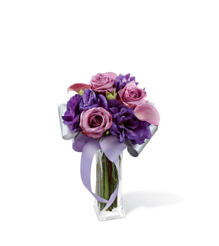 The FTD® Shades of Purple™ Bouquet - Standard. An arrangement by Grower Direct Acadia.