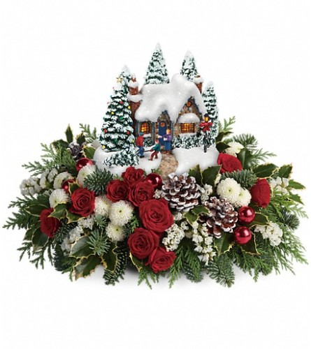 Thomas Kinkade country Christmas home