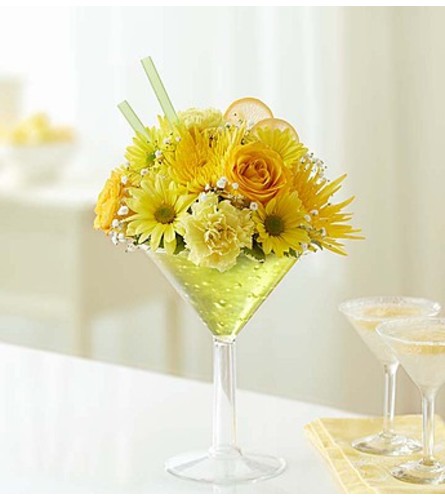Lemon Martini Bouquet™ - Standard. An arrangement by Susana's Flowers.
