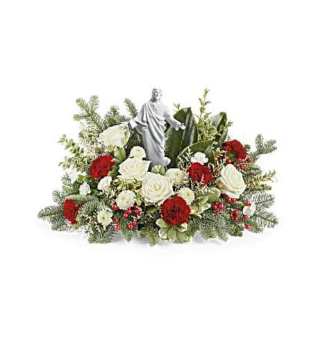 The Teleflora's Heavenly Peace Bouquet - Deluxe. An arrangement by Marivel's Florist and Gifts.