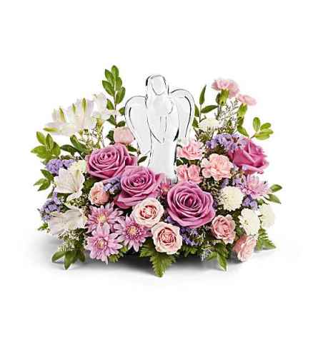 The Teleflora's In Heaven's Arms Bouquet - Deluxe. An arrangement by Marivel's Florist and Gifts.