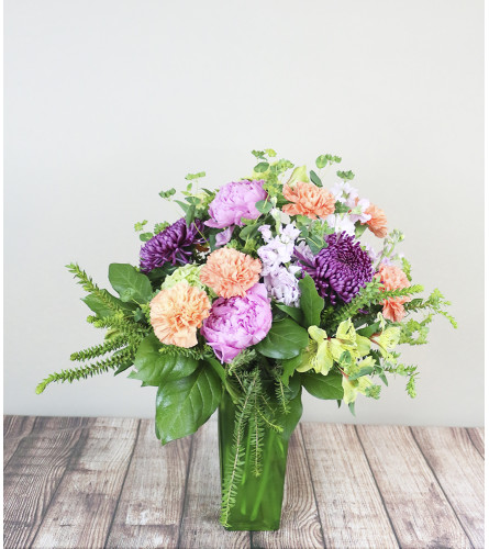 The Flower Boutique Sunny Garden Arrangement Mahopac Ny Florist