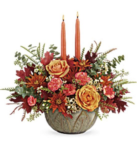 Teleflora's Artisanal Autumn Centerpiece