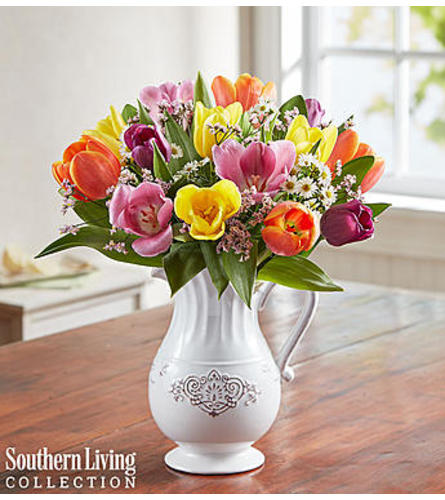 Fresh Spring Tulip Pitcher by Southern Living™