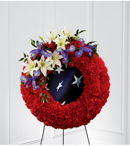 The FTD® To Honor One's Country™ Easel Wreath