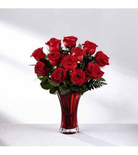 The FTD® In Love with Red Roses™ Bouquet 2017 - Standard. An arrangement by Grower Direct Acadia.