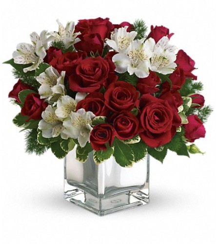 Teleflora's Christmas Blush Bouquet