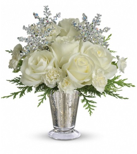 Teleflora's Winter Glow - Standard. An arrangement by Dowling Flowers.