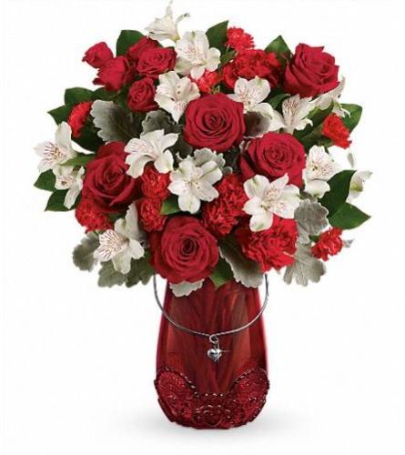 Teleflora's Red Haute Bouquet