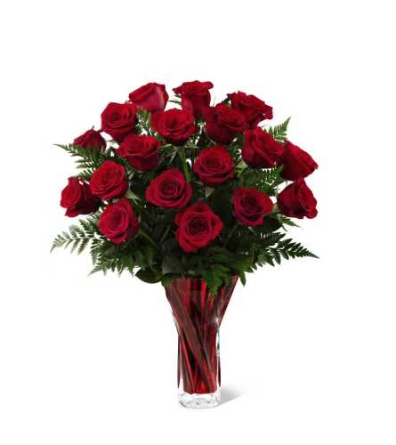 The FTD® Red Romance™ Rose Bouquet - Send to Tuscola, IL Today!