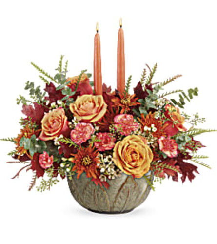 Teleflora's Artisanal Autumn Centerpiece