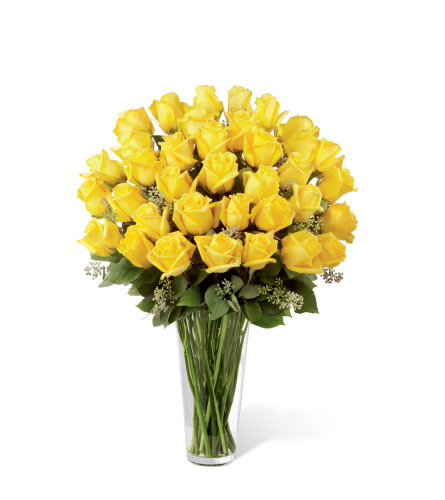 The FTD® Yellow Rose Bouquet - Exquisite