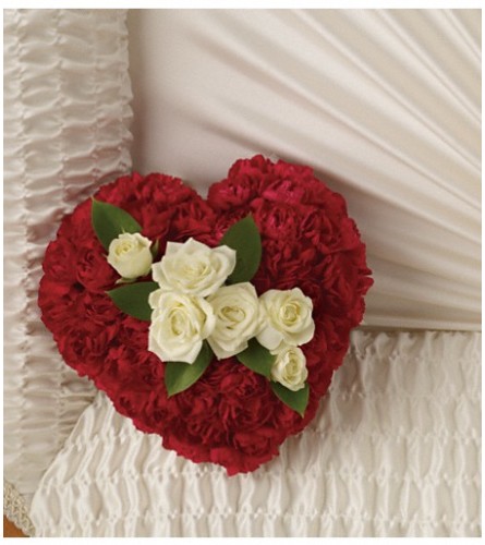 A Devoted Heart Casket Insert