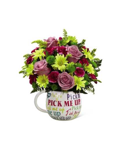 The FTD® Pick-Me-Up® Mug Bouquet