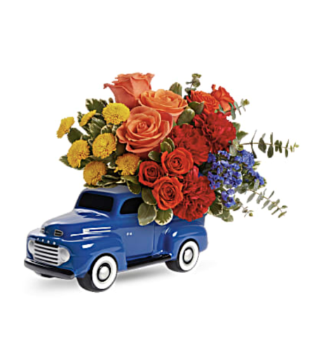 A Teleflora's Ford Vintage Truck Bouquet