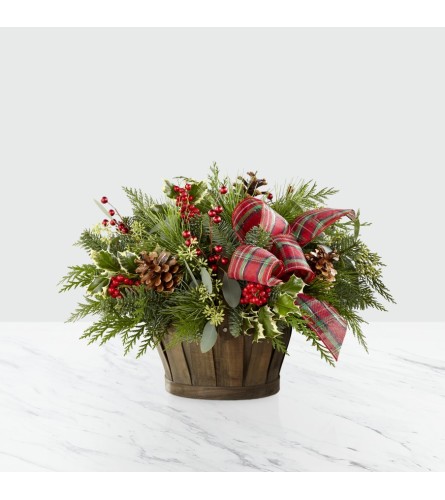 The FTD® Holiday Homecomings™ Basket - Standard. An arrangement by Grower Direct Acadia.