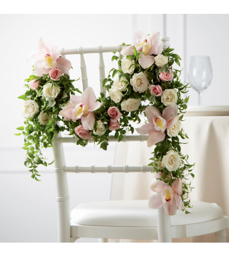 The FTD® Orchid Rose™ Chair Décor