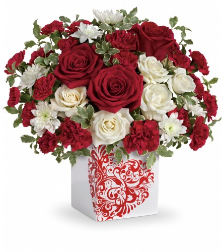 Teleflora's Best Friends Forever Cube