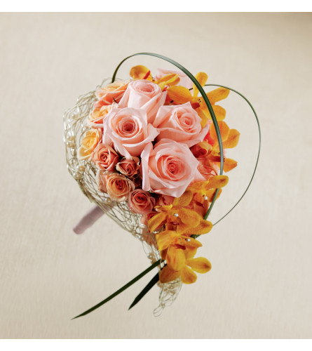 The FTD® Peach Waterfall™ Bouquet