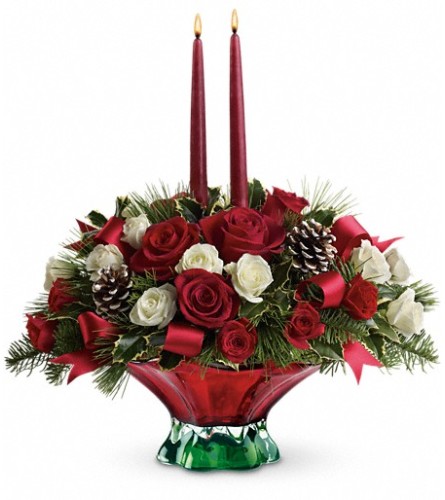 Teleflora's Colors of Christmas Centerpiece