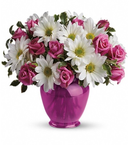 Teleflora's Pink Daisy Delight