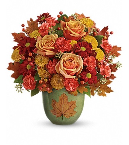 Teleflora's Heart Of Fall Bouquet - Standard. An arrangement by GardeLina Flowers.