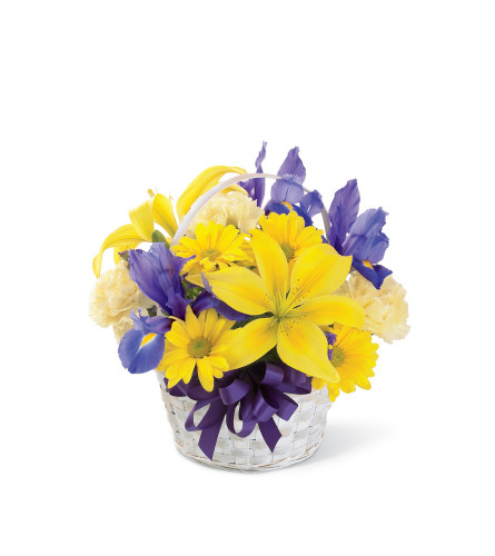 The FTD® Spirit of Spring™ Basket - Standard. An arrangement by Grower Direct Acadia.