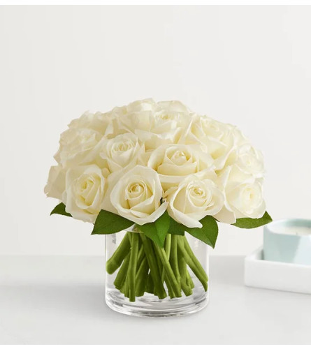 Contemporary White Roses