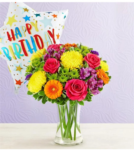 Fields of Europe® Celebration XL with Jumbo Birthday Balloon
