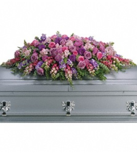 Fields of Lavender Casket Spray