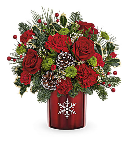 Teleflora's Stunning Snowflake Bouquet