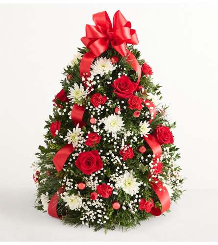 The Holiday Flower Tree® - Extra Large - Deluxe. An arrangement by Susana's Flowers.