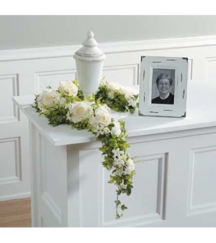 White Floral Garland.