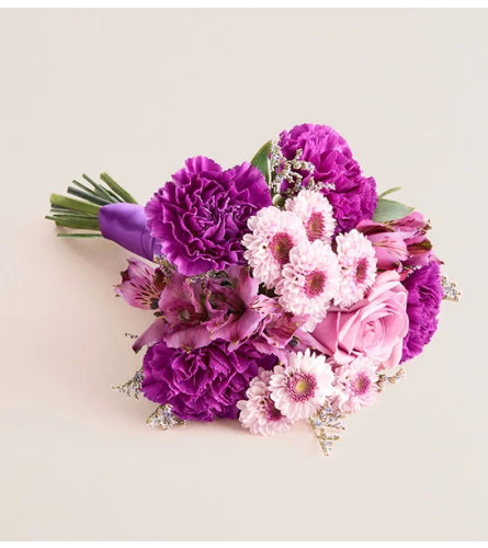 Prom Bouquet - Purple - Standard. An arrangement by Flowers of Jacksonville.