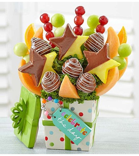 "Celebrate the Day" Fruit with Chocolate