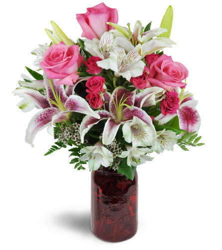 Florist's Choice Mini Bouquet with Roses – Susan Flowers