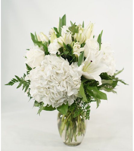 Sweet White Hydrangea Bouquet