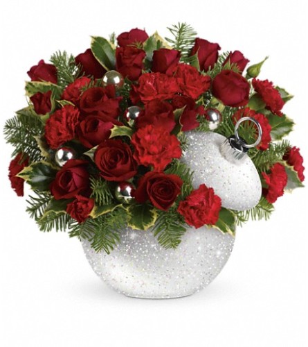 Teleflora's Shimmering Snow Bouquet