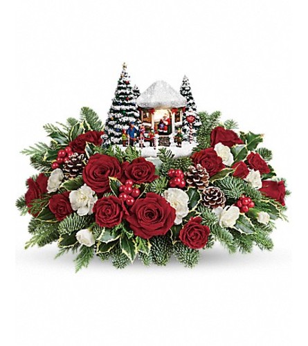 Thomas Kinkade's Jolly Santa Bouquet