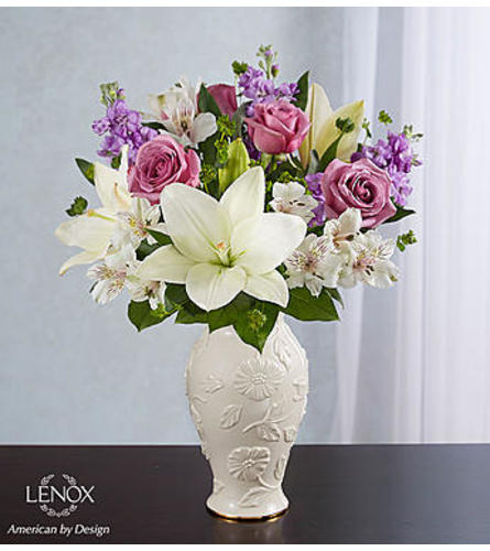 Loving Blooms™ Lenox® Lavender and White - Standard. An arrangement by Susana's Flowers.
