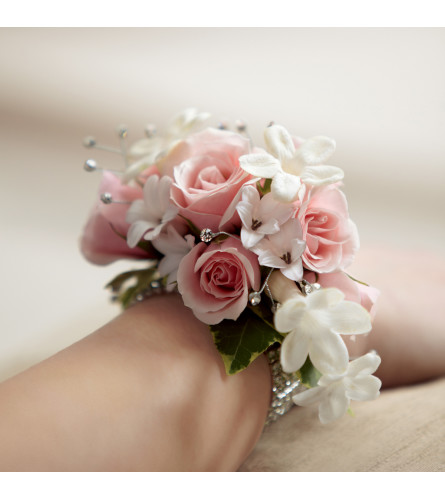 Blush Pink Wrist Corsage