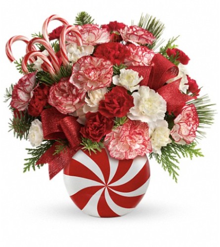 Teleflora's Peppermint Christmas Bouquet